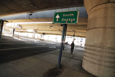 A look underneath the soon to be revamped I-93 overpass in South Boston