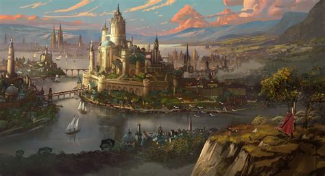 Places Pt 3 Fantasy Castle Fantasy City Fantasy Art Landscapes