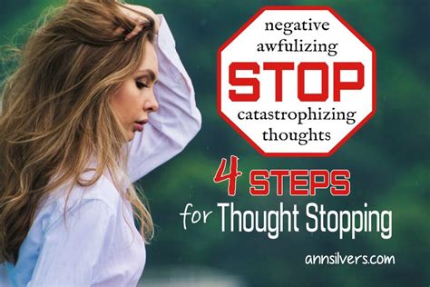 4 Step Thought Blocking Or Thought Stopping Technique Thought