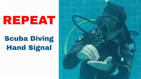 Repeat Sign Scuba Diving Hand Signal Youtube