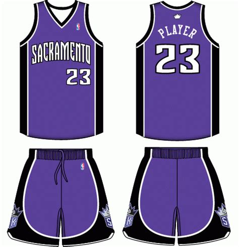 Sacramento Kings Road Uniform National Basketball