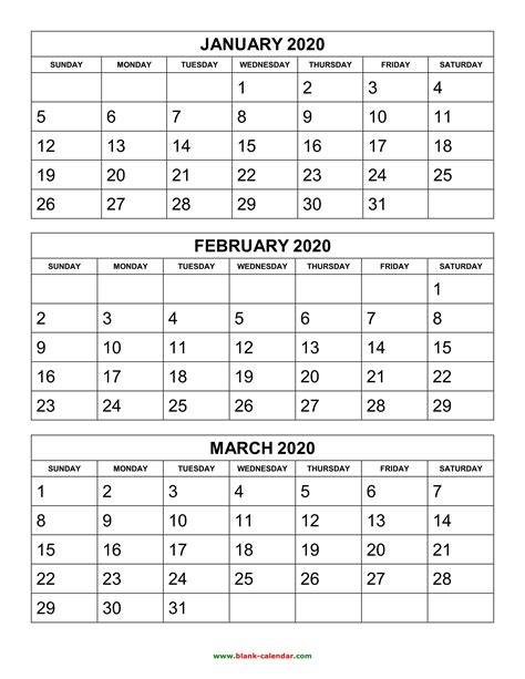 Calendar Template 4 Months Per Page Hq Template Documents