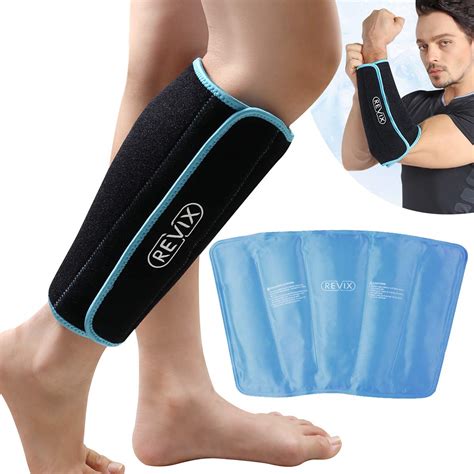 Buy Revix Calf And Shin Gel Ice Packs For Injuries Reusable Leg Cold Pack Wrap Cold Therapy