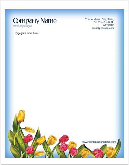 floral letterhead templates  ms word word excel templates