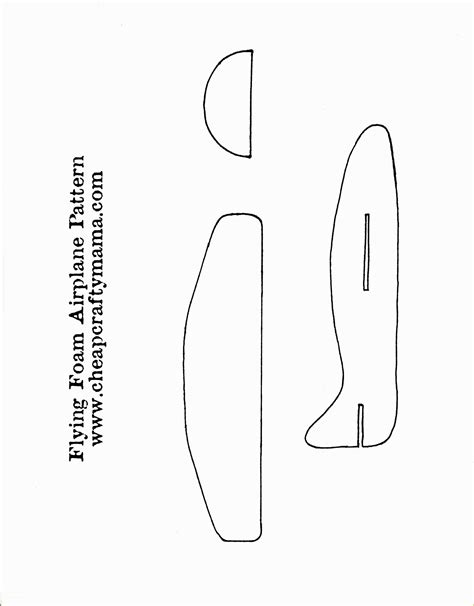 Aeroplane cutout vector images 26. 45 Free Foam Templates | Heritagechristiancollege