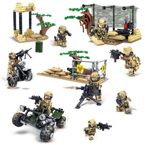 Kazi Military Field Army Soldiers Compatible Legoed Building Blocks
