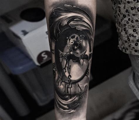 3d Clock Tattoo By Andrey Stepanov Post 28464