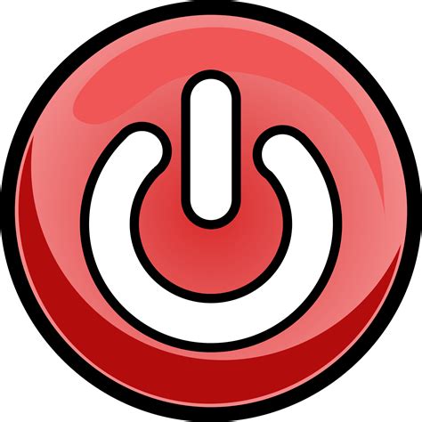 Red Power Button Icon