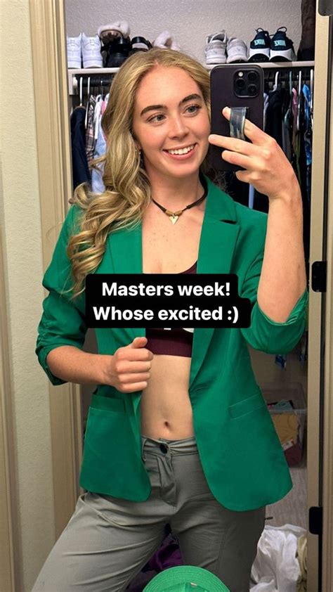 Ig Model Golfer Paige Spiranac Shows Off Her Masters Vrogue Co