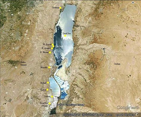 Dead Sea Map Today
