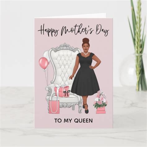 Happy Mothers Day African American Woman Card