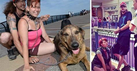Meet The Man Who Takes His Fiance For Walkies With Dog Collar And Lead