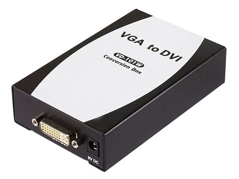 An adapter and a converter is not the same, it is different. VGA to DVI Converter