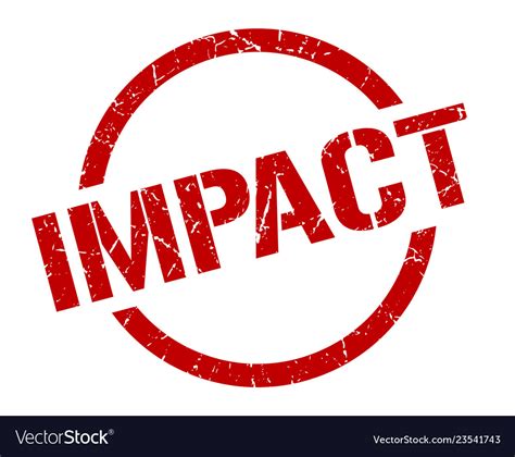 Impact Stamp Royalty Free Vector Image Vectorstock