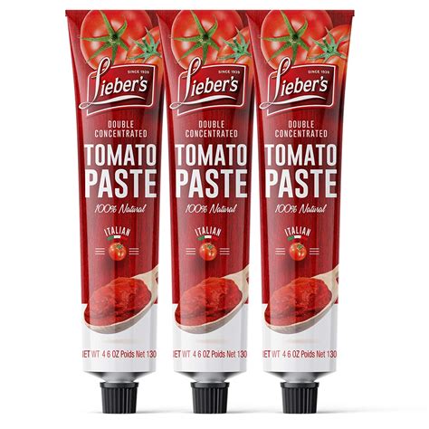 Amazon Com Liebers Double Concentrated Tomato Paste Oz Tube Made Entirely From Natural