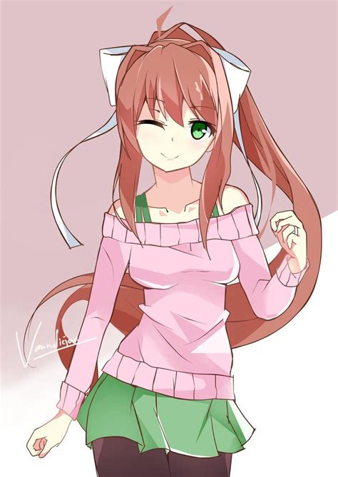 Cute Monika In Casual Clothes Rddlc