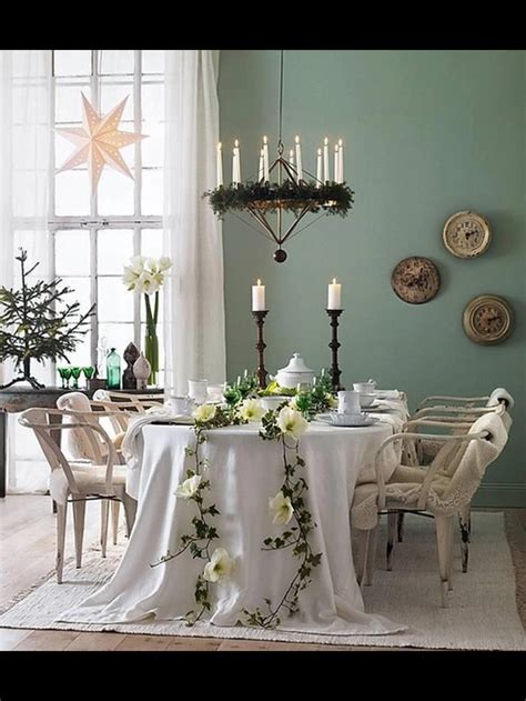 A Touch Of Sage Dominated By White Green Dining Room Formal Dining