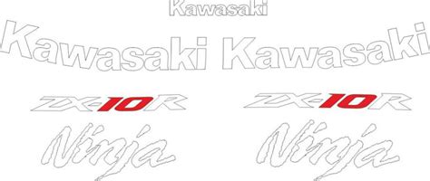 Kawasaki Zx 10r Logos Decals Stickers And Graphics Mxgone Best