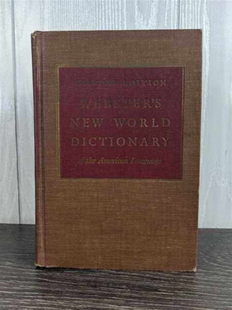 Vintage Websters New World Dictionary Concise Edition 60s Ebay