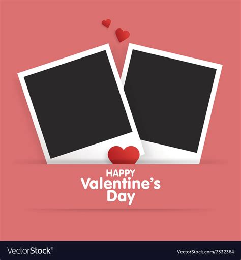 Postcard Happy Valentines Day Royalty Free Vector Image