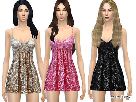 Glitter Party Dress The Sims 4 Catalog