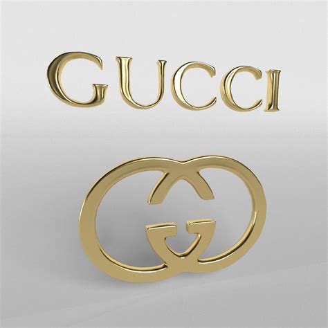 3d Model Gucci Logo 01 Vr Ar Low Poly Cgtrader