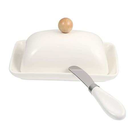 Buy Upkoch Ceramic Butter Dish With Lid Butter Keeper Container Mini Butter Dish Perfect For