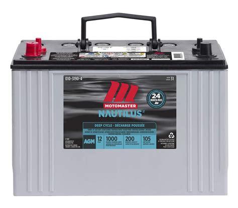 Motomaster Nautilus Agm Group Size 31 Battery Canadian Tire