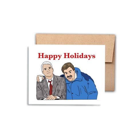 Happy Holidays Greeting Card Funny Greeting Card Etsy