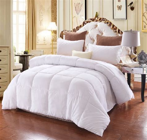 Brief Solid Winter Duvet Thick Comforter Inner Single Double Bedding Quilt White Black Pink Grey