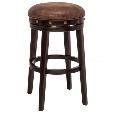 hillsdale backless bar stools 5990 830 streamlined deep smoke finish backless bar stool esprit
