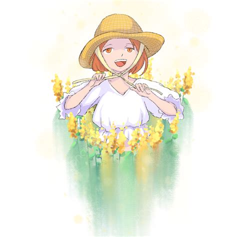 Girl Flower Yellow Flower Girl Flowers Floral Png Transparent