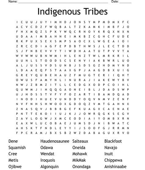 National Indigenous Peoples Day Word Search Wordmint