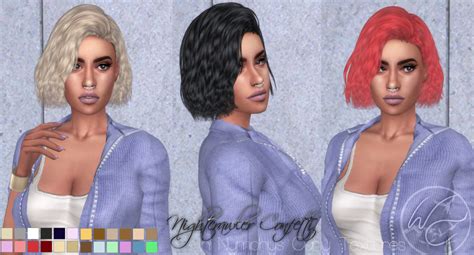 My Sims 4 Blog Nightcrawler Confetti Hair Retexture For Females By