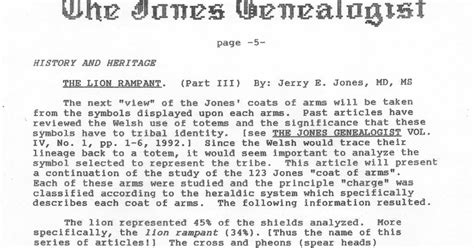 The Jones Surname Jones Coats Of Arms Part I