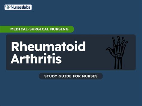 Rheumatoid Arthritis Nursing Care Management And Study Guide