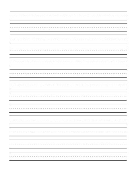 Free 1st Grade Lined Paper Printable