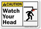 Photos of Watch Your Head Safety Sign