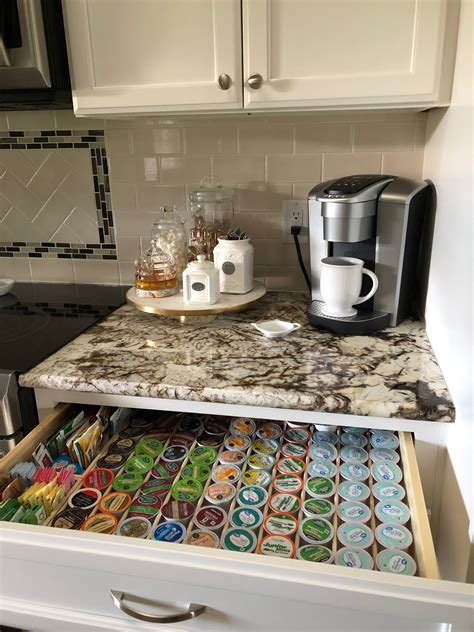 Keurig Countertop Coffee Tea And Hot Chocolate Station With Drawer