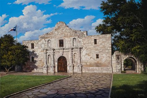 Alamo drawing gears on mainkeys. Landscape Artists International: "The Alamo" by Kyle Wood