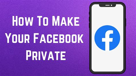 how to make your facebook private 2023 how to make facebook account private youtube