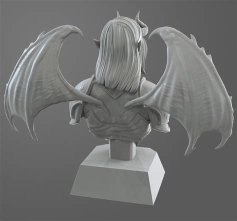 Succubus Bust Ready For Print 3d Model 3d Printable Cgtrader