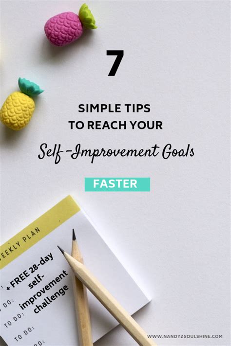 Self Improvement Tips How To Reach Your Goals Faster