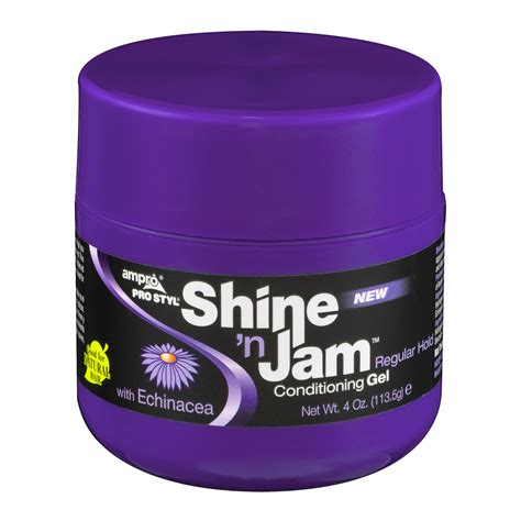 You'll love the hold and moisture it gives without being greasy. Ampro Ampro Pro Styl Shine 'N Jam Conditioning Gel, 4 oz ...