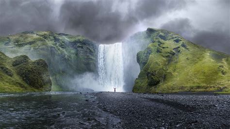 Wallpaper Iceland 5k 4k Wallpaper Osx Forest Apple Waterfall