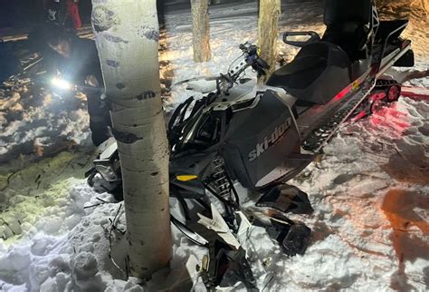 Search And Rescue Saves Snowmobiler That Crashed Into Tree Townlift