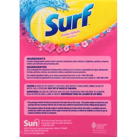 Surf Sweets Aloha Splash Powder Laundry Detergent 52 Oz Instacart
