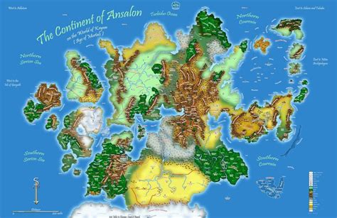 CartografÍa Mapa De Mundo De Fantasía Cartografía Mapa De Fantasía