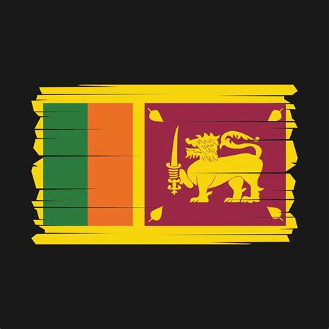 Sri Lanka Flag Vector Illustration 21635830 Vector Art At Vecteezy