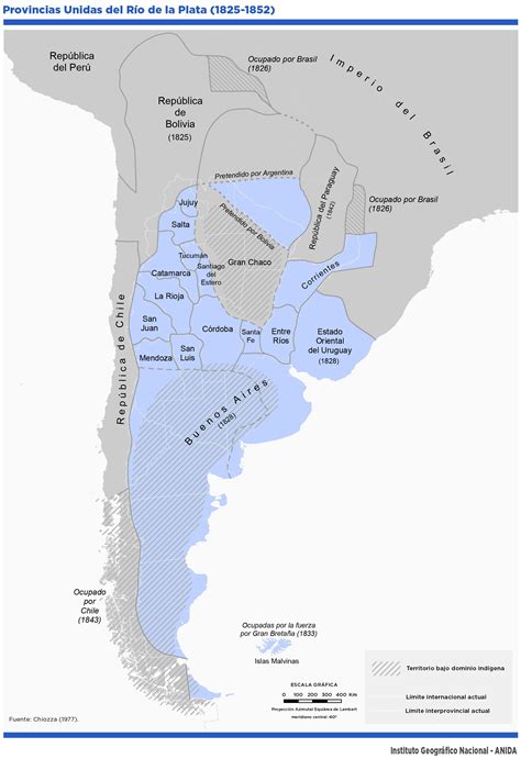 Provincias Unidas Del Río De La Plata 1825 1852 Anida Atlas Nacional